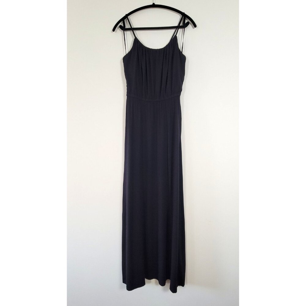 Womens Express Black Spaghetti Stap Maxi Dress Adjustable Top - Size Small